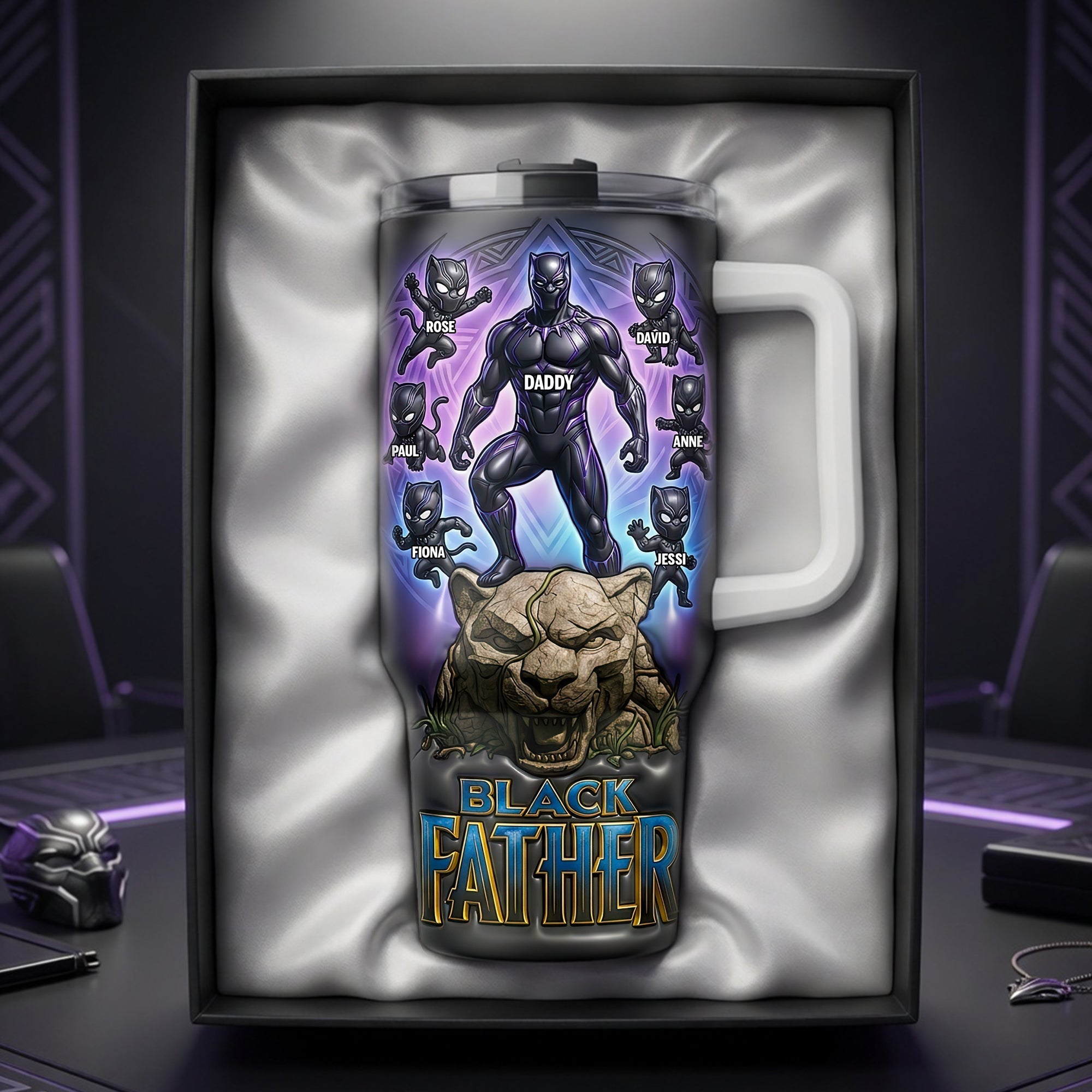 The Best Warrior Dad And Kids Tumbler - Personalized Gifts For Dads 03hulu040526