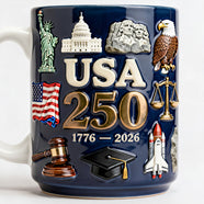 USA 250th Anniversary Coffee Mug 02NADT220126 - Coffee Mug - GoDuckee