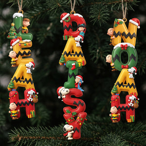 Playful Pup Alphabet Christmas Ornament - Personalized Christmas Gifts 012PATA220926