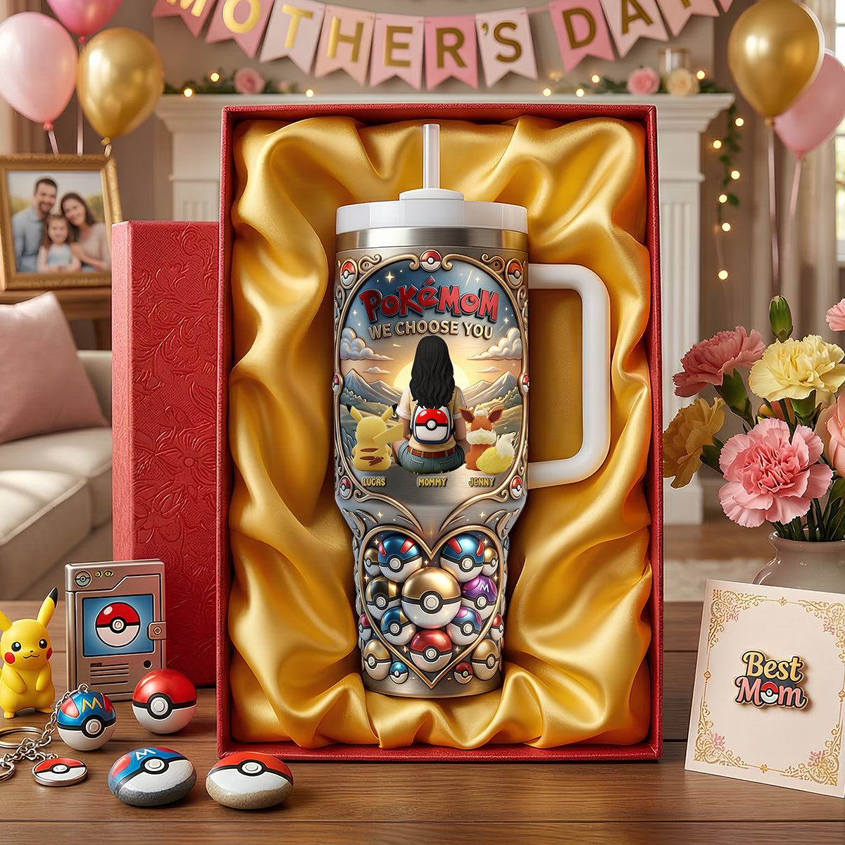 Choose Mom Always Tumbler Handle - Personalized Mother's Day Gifts 04NATN060426
