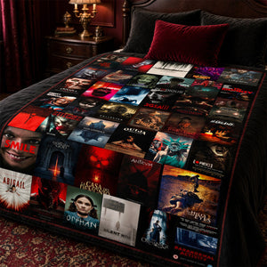 Horror Cinematic Blanket - Personalized Gifts For Couple 01hudh021026