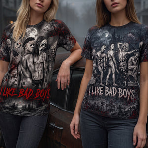 Spooky I Like Bad Boys Shirt - Personalized Gifts For Villain Lover Shirt 03NATA280726