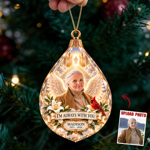 Memorial Heaven Acrylic Ornament - Custom Photo Memorial Gifts 02hadt131026