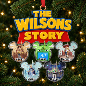 Lovely Characters Acrylic Ornament - Personalized Christmas Gifts For Family 01hudt291026