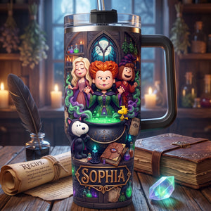 Personalized Spooky Magic 40oz Tumbler – Halloween Gift For Witch Lovers 02tyqn310726