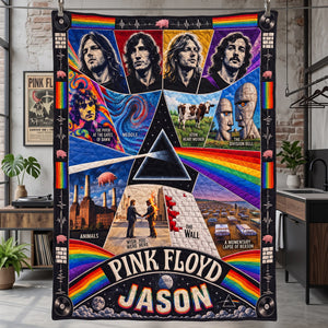 Pink Floyd Music Blanket  - Personalized Gifts For Music Lovers 04HATA081026