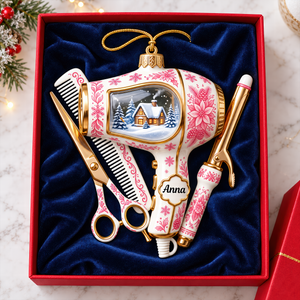 Toile De Jouy Christmas Ornament - Personalized Gifts For Hairstylist 01pgqn121026