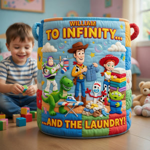 Lovely Characters Quilted Laundry Basket - Personalized Gifts 06tyqn300626-Homacus