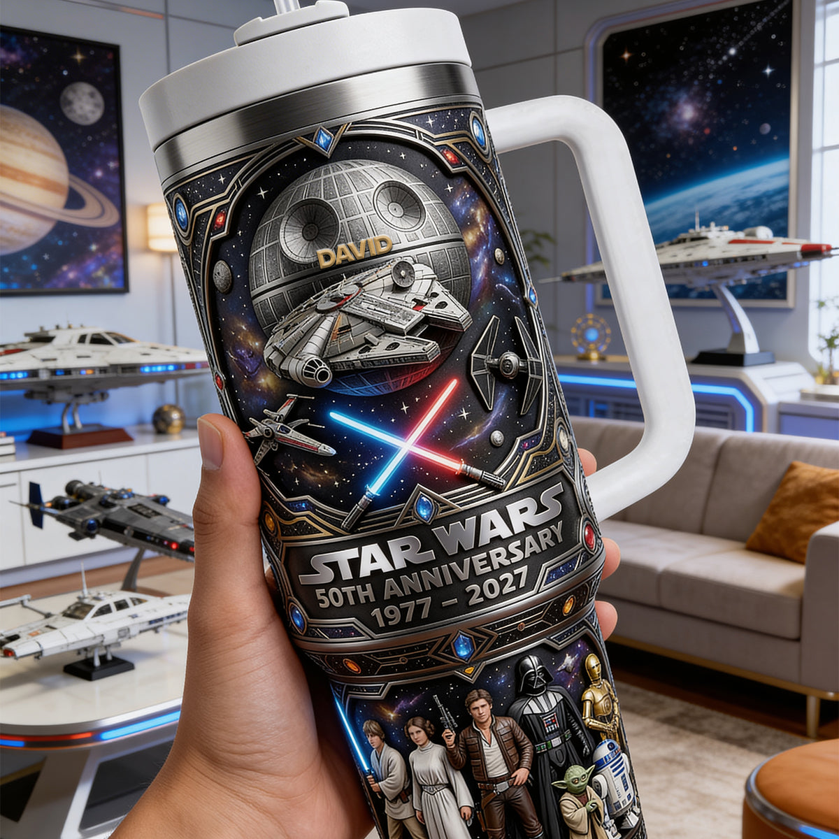 50th Anniversary Cosmic 40oz Tumbler - Personalized Gifts For Cosmic Lovers 03natn090326