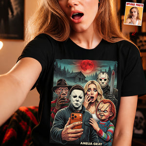 Scary Squad Vintage Washed T Shirt - Custom Photo Gifts 07HUDT080626