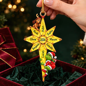 Lovely Mischief Christmas Acrylic Ornament - Personalized Christmas Gifts For Family 04tydt091026
