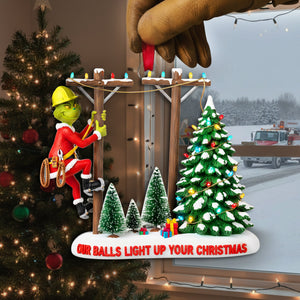 Personalized Gifts For Lineman Christmas Acrylic Ornament 06qhlu110925
