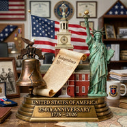 250th America Anniversary Acrylic Plaque - Personalized Gifts For Patriots 01kita040226 - Shaped Plaques - GoDuckee