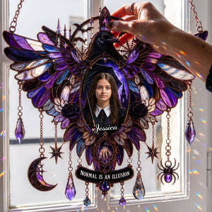Gothic Window Suncatcher Ornament Custom Photo Gifts for Fantasy Lovers 02HALU160726