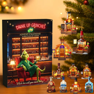 Festive Alcohol Bar Advent Calendar Blind Box, Personalized Gifts For Drinking Lovers 03QHQN211025