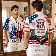 Proud American - Celebrated America 250th Anniversary Hawaiian Shirt - Gifts For Patriots 03nalu280526 - Hawaiian Shirts - GoDuckee