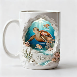 Sea Turtle Coffee Mug - Personalized Gifts For Mother 04todt090226