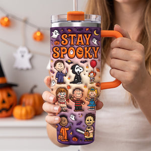 Personalized Spooky Movie Night 40oz Tumbler – Halloween Gifts For Horror Lovers 03qhta310726
