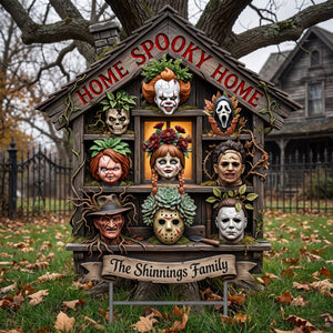 Spooky Home Yard Sign - Personalized Gifts For Halloween 04paqn110826
