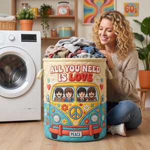 The Beatles Quilted Laundry Basket - Personalized Gifts 07nadh160726