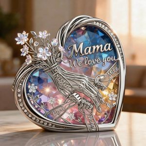 Mom & Children Holding Hands Love Acrylic Plaque - Personalized Gifts For Mom 04qhlu120326-Homacus