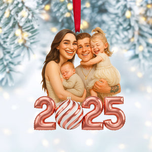 Custom Caricature Photo Personalized Gifts For Family Christmas Ornament 03pgtn130825-Homacus