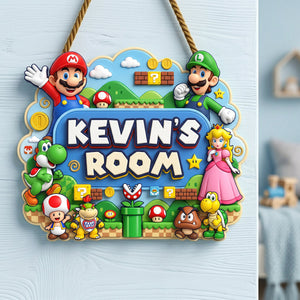 Retro Game Room Acrylic Sign - Personalized Gifts For Kids 01nata090726