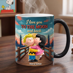 Love You To The Moon And Back Magic Ceramic Coffee Mug - Personalized Gifts For Couple 05TOTN270726