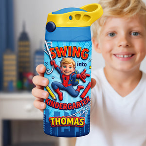 Swing Into School Tumbler - Personalized Gifts For Kid 12oz Colorful Kid Tumbler 01HUDH280726