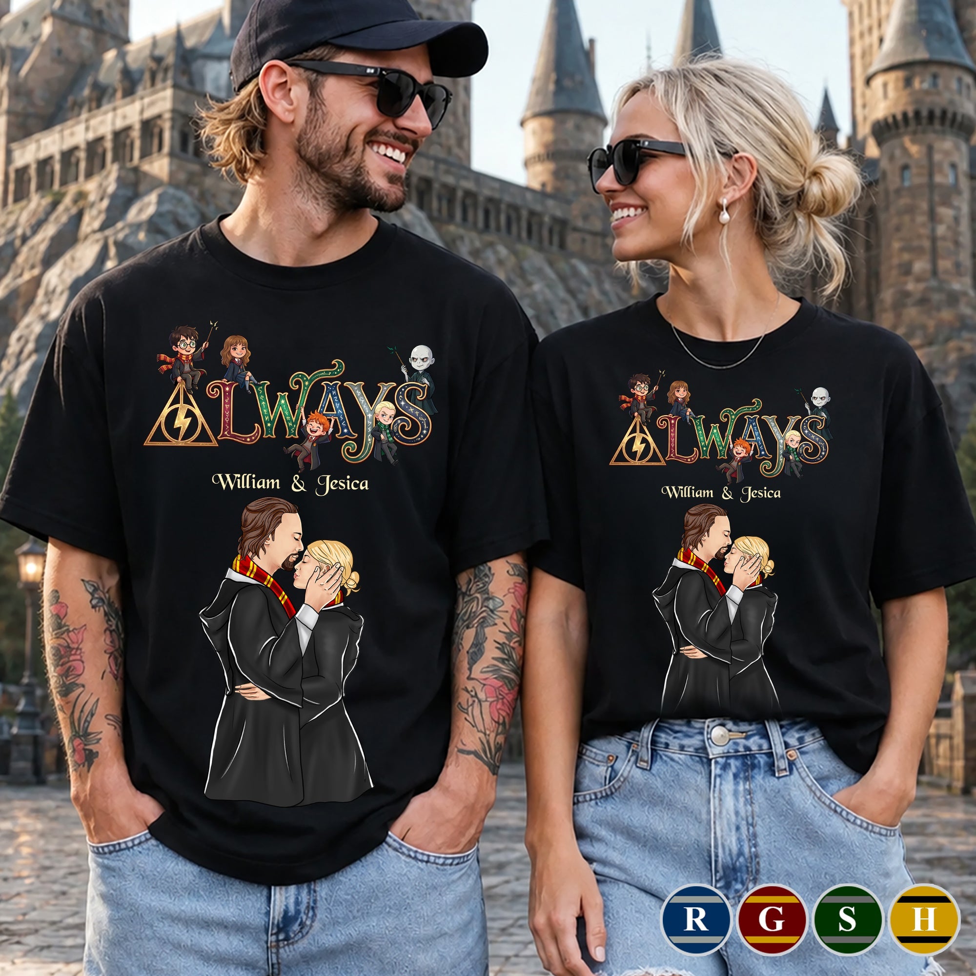 Fantasy Magical Couple Shirt - Personalized Gifts For Couple 02huqn050626