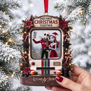 Our Christmas Together Acrylic Ornament – Personalized Gifts For Couple 06TOTN010826
