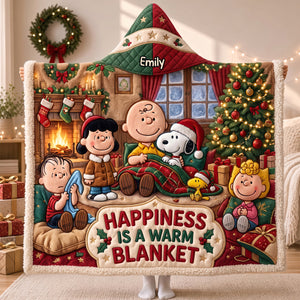 Warm Christmas Hood Blanket - Personalized Christmas Gifts 03pgdt241026