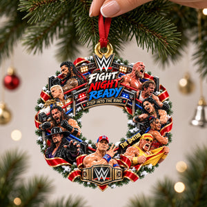 Step Into The Ring Ornament - Personalized Gifts For Fighting Show Lovers 02QHDH290926