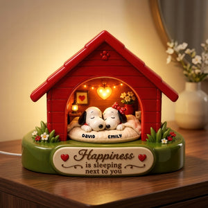 Happiness Is Sleeping Next To You Light Box - Personalized Gifts For Couples 01toqn090726