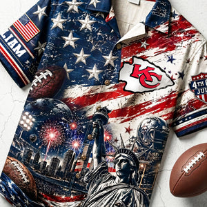 Proud American Hawaiian Shirt - Personalized Gifts For Sport Lovers 04pata090626-Homacus
