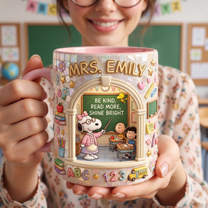 Cute Miniature Classroom Accent Mug- Personalized Gifts For Teacher 02tylu210726