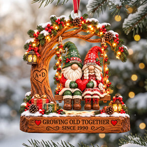 Forever Together Old Couple Ornament - Personalized Christmas Gifts For Couple 06tyta061026