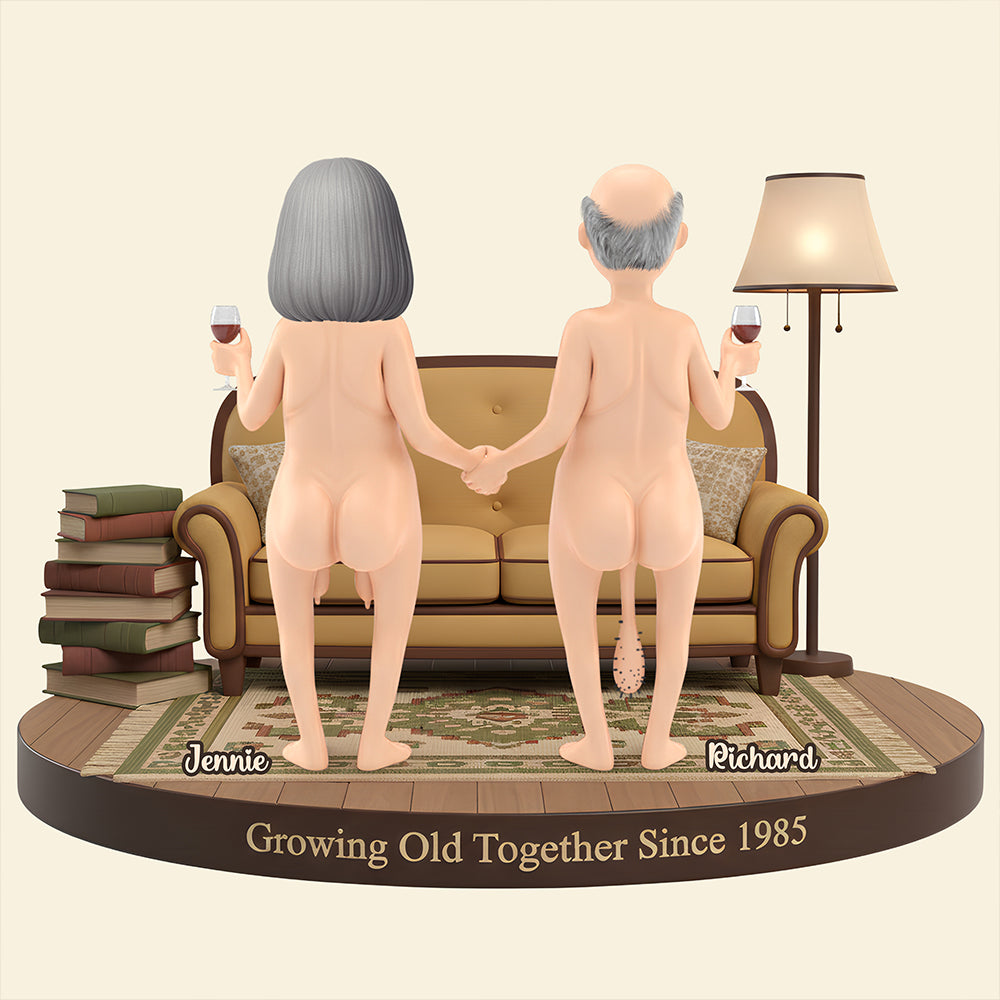 Old Couple Forever Light Box Personalized Gifts For Couple 05NADT051225