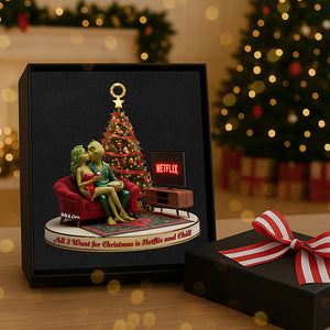 Kissing Couple Acrylic Ornament, Personalized Gifts For Christmas 03pgta231025