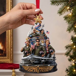 Flying Proud Acrylic Ornament - Personalized Christmas Gift 03tytn240826