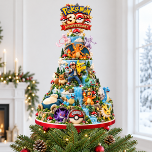30th Anniversary Tree Topper - Personalized Gifts For Adventure Fans Acrylic Christmas Tree Topper 07OHQN161026