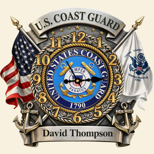 Veteran Wall Clock - Personalized Gifts For Military-Homacus
