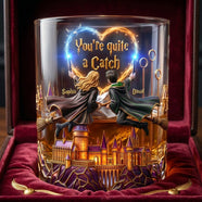 Fancy Couple Ride Round Glass - Personalized Gifts For Couple 03QHLU060626