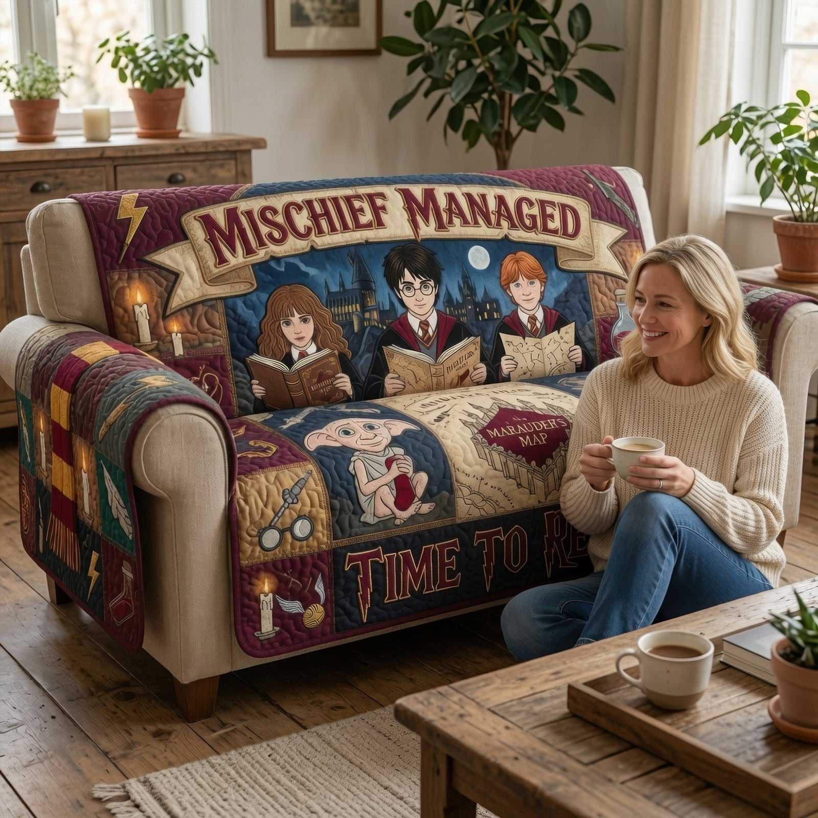 Enchanted Quilted Sofa Cover Personalized Gifts Fantasy Lovers 03TYQN090726