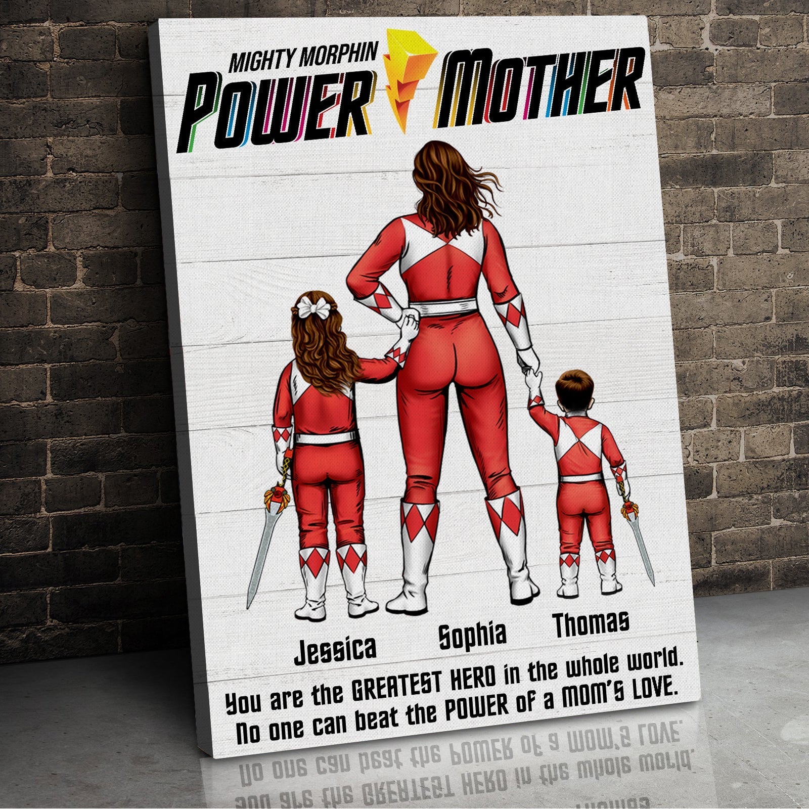 Power Dad Canvas Poster - Personalized Gift For Father 07HUDT120523-Homacus