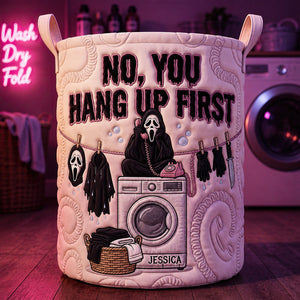Fun Chatty Quilted Laundry Basket, Personalized Gifts 03qhdt200726