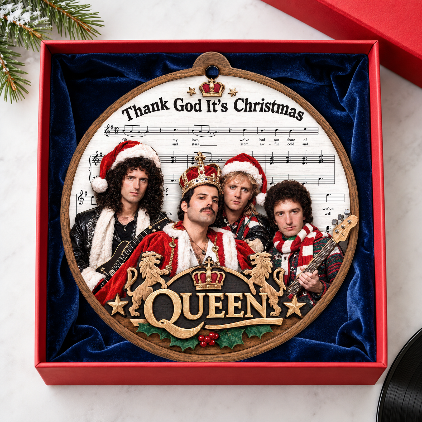 Queen Rock Band Christmas Ornament - Personalized Gifts For Music Lovers 04huqn231026
