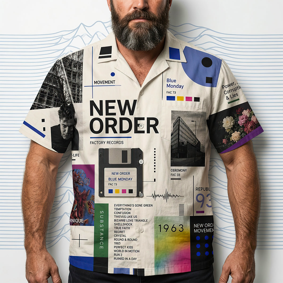 Vintage New Order Band Hawaiian Shirt, Personalized Gifts 02NADT100726
