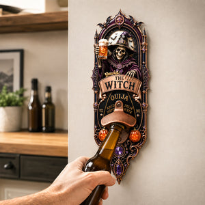 Pour The Magic Wooden Wall Hanging Bottle Opener - Personalized Gifts 02PADH060826