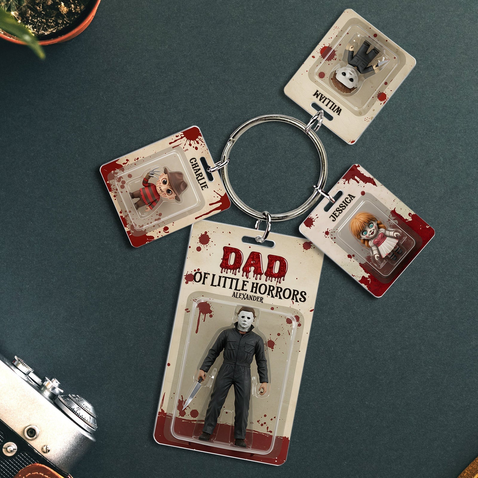 Horror Dad Acrylic Tag Keychain - Personalized Gifts For Father 02QHLU280425-Homacus